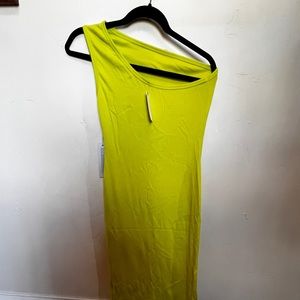 Stateside Midi Dress, chartreuse. Size M. New